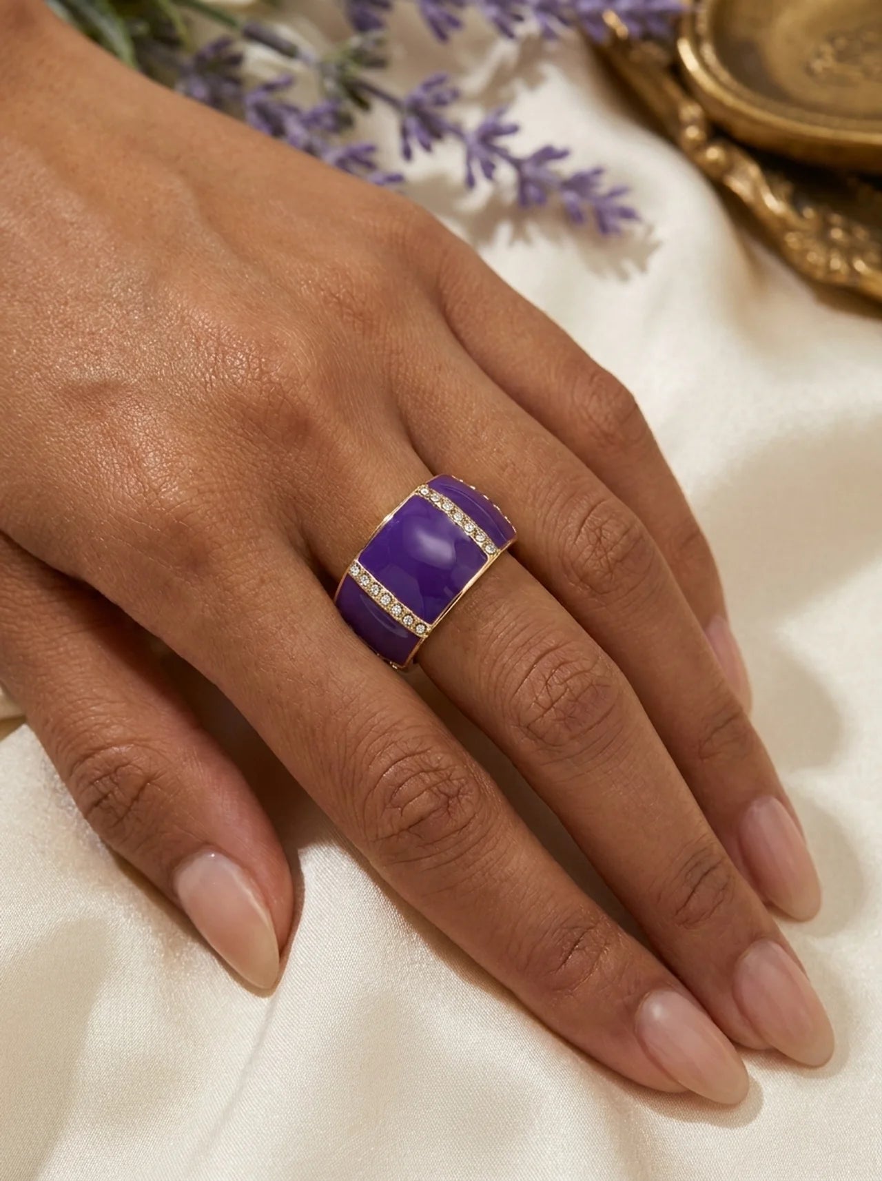 Amethyst Radiance Ring