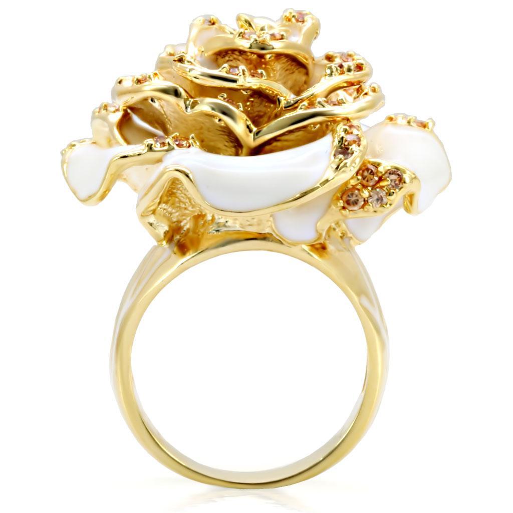 Golden Blossom Rose Ring