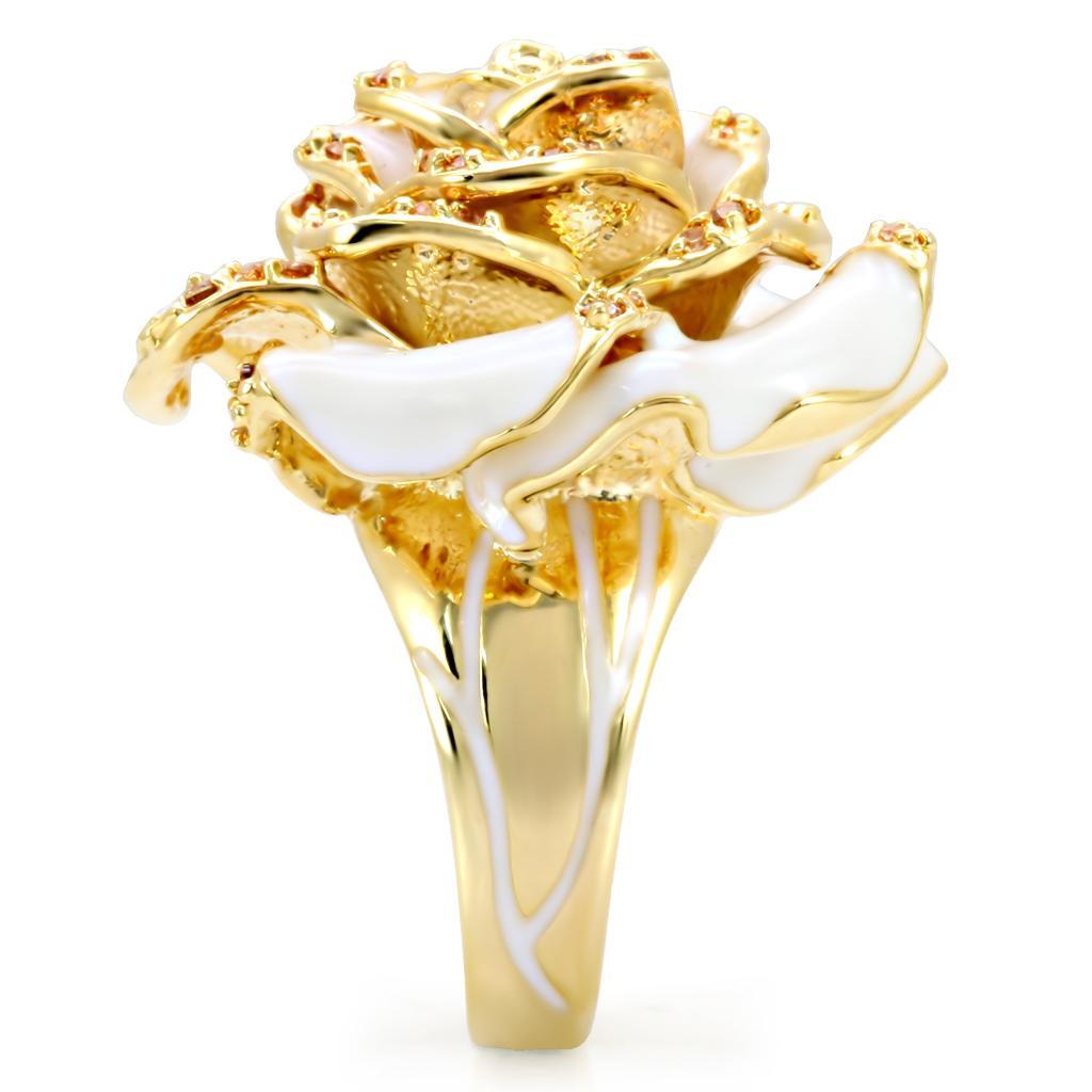 Golden Blossom Rose Ring
