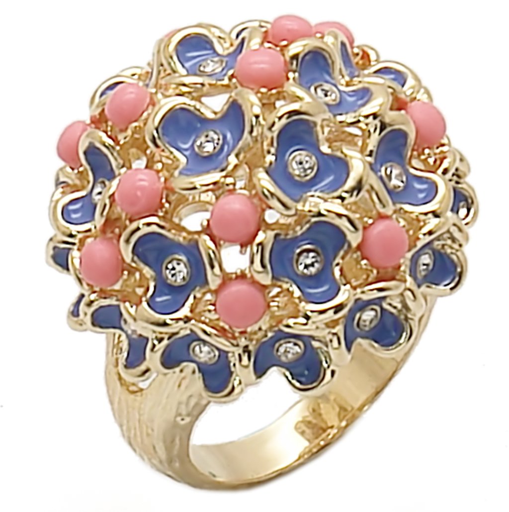 Rosalia Coral Floral Ring