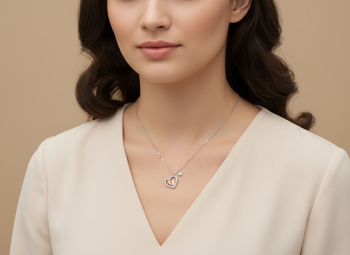 The Chera Baby Feet Necklace