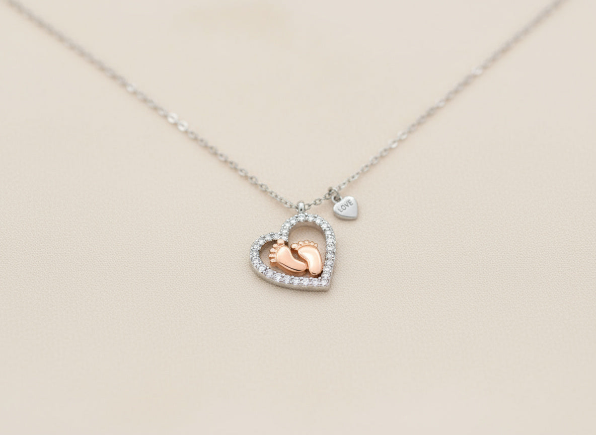 The Chera Baby Feet Necklace