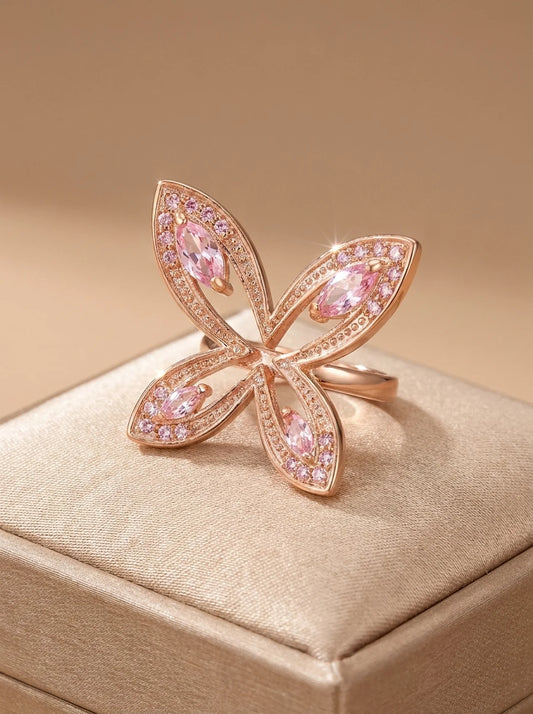 Roselle Butterfly Ring