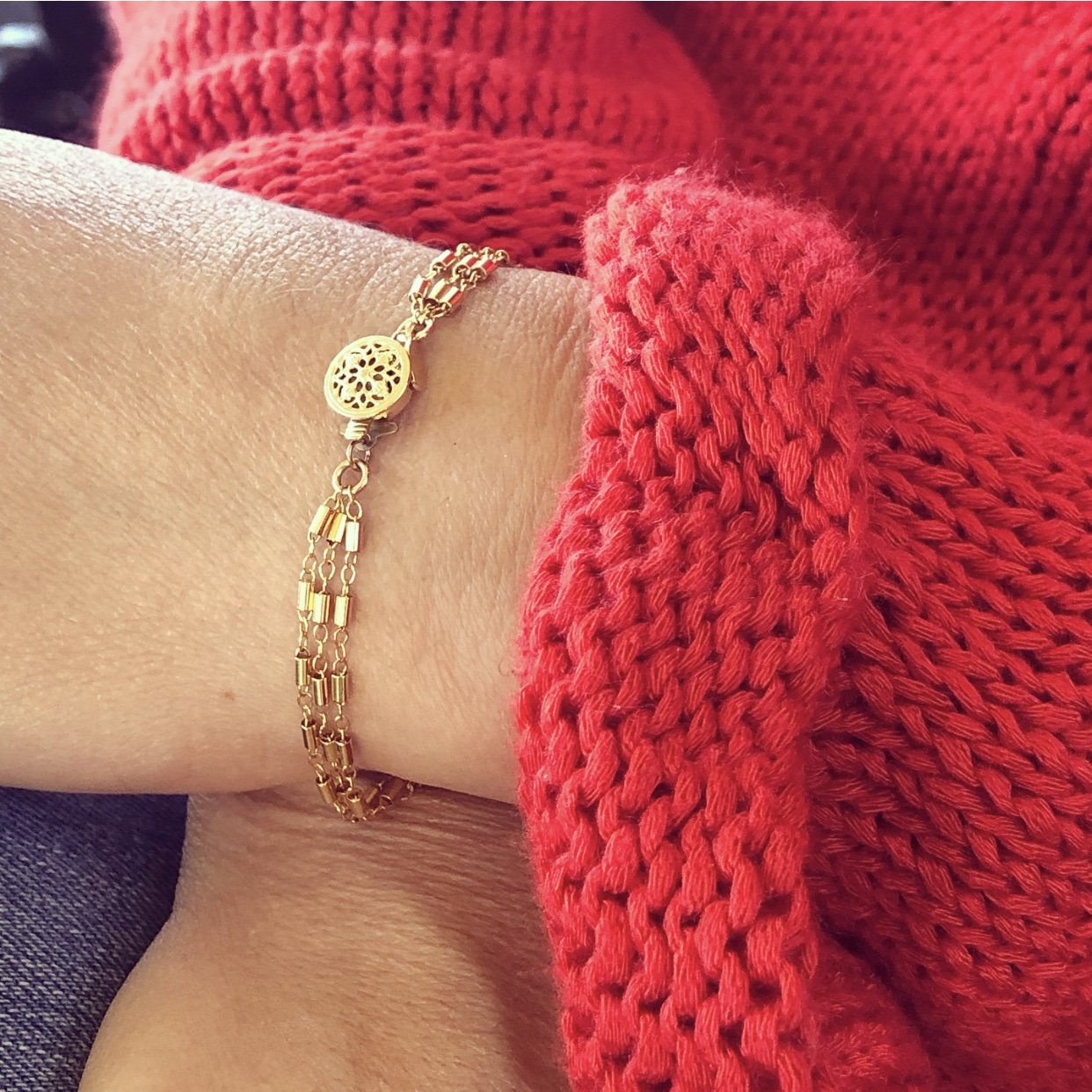Golden Harmony Layered Bracelet