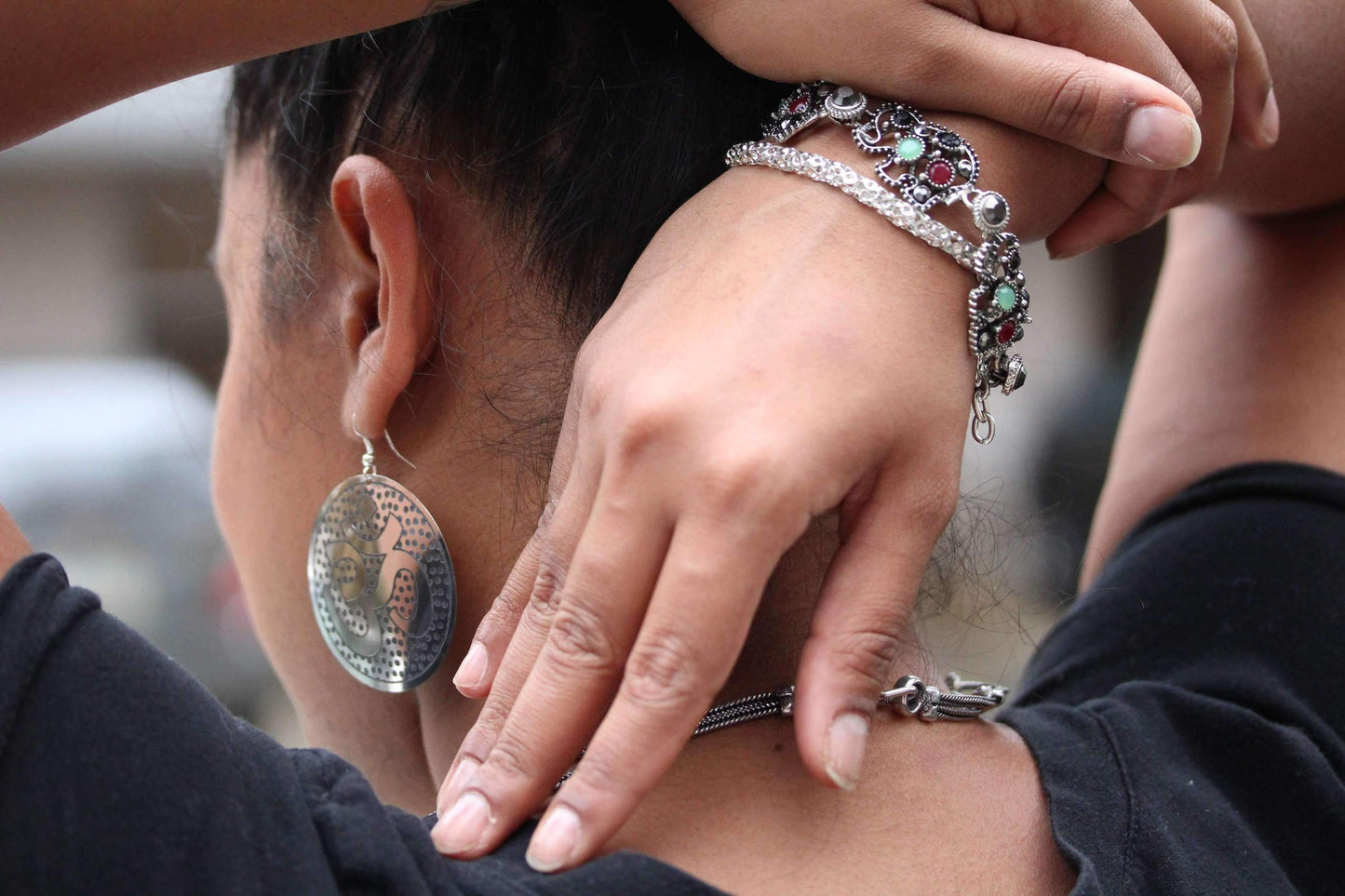 Serenity Om Yoga Earrings