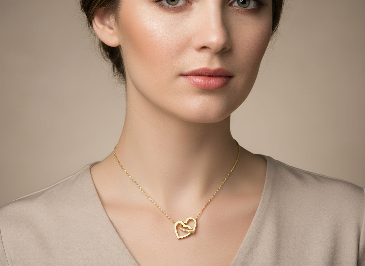 The Eternal Linked Hearts Necklace