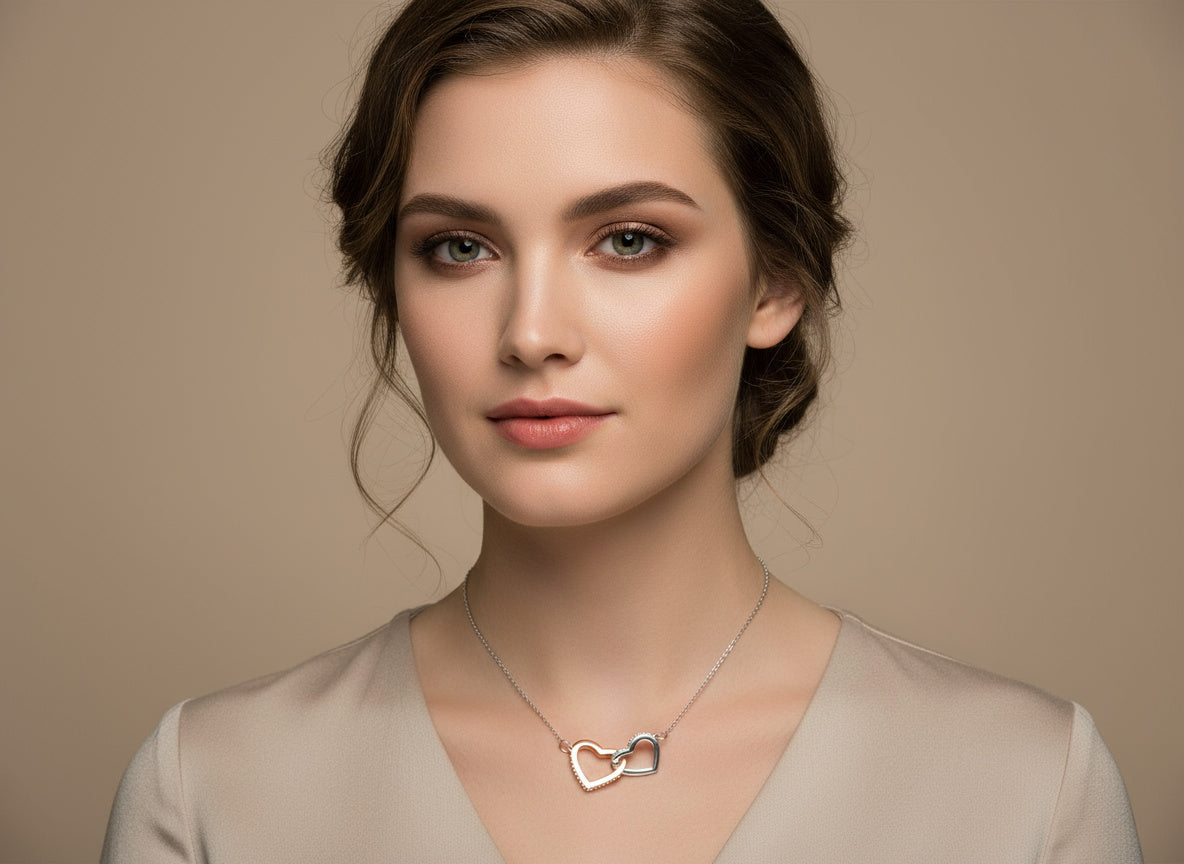 The Eternal Linked Hearts Necklace