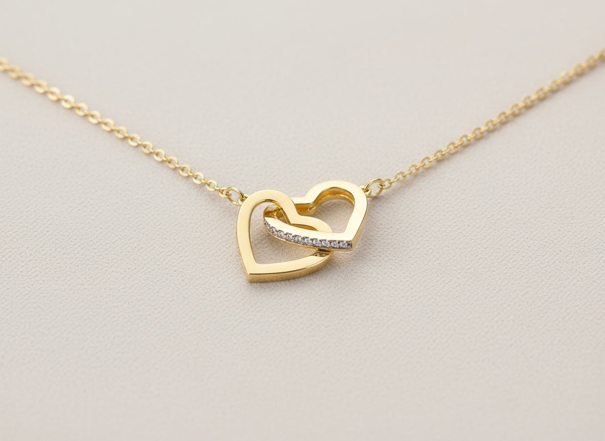 The Eternal Linked Hearts Necklace