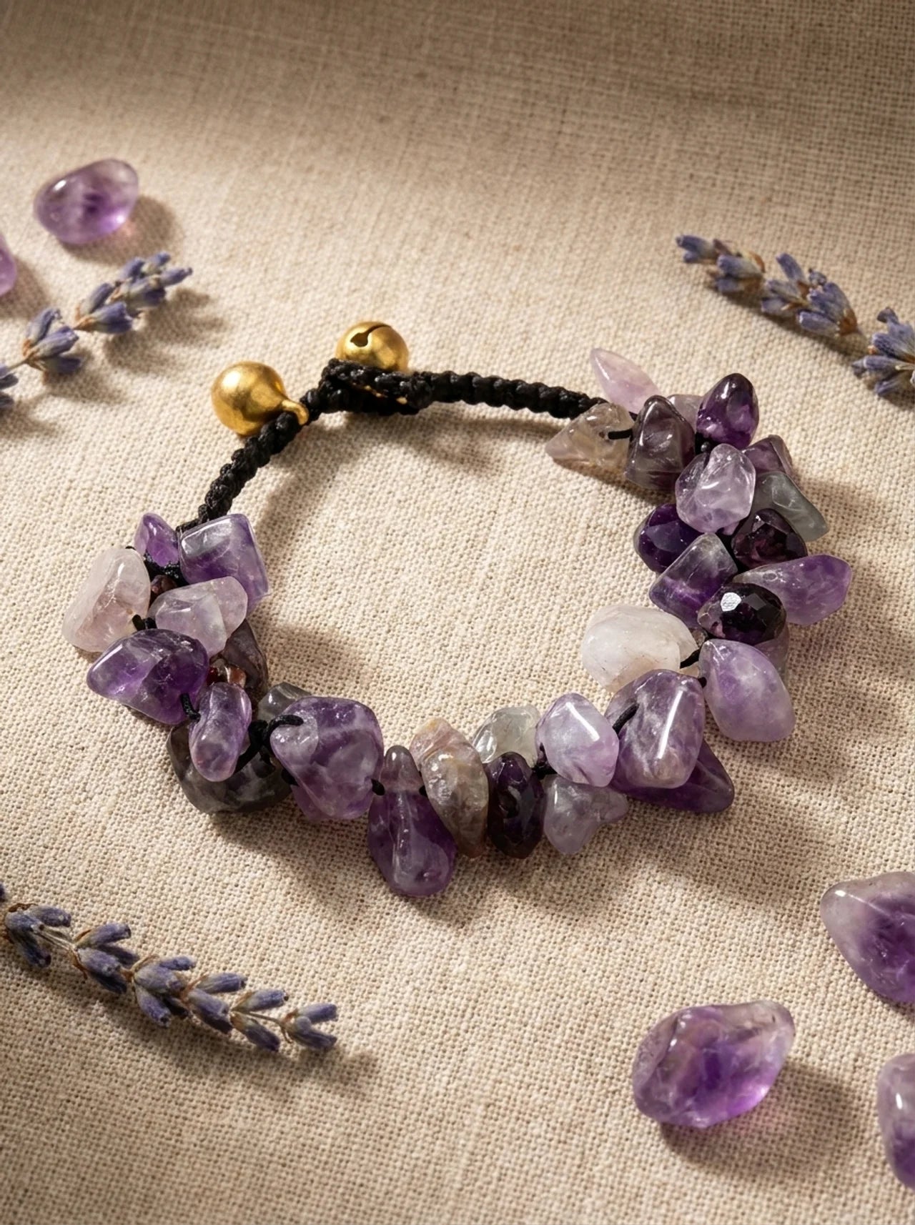 Raw Amethyst Stone Bracelet