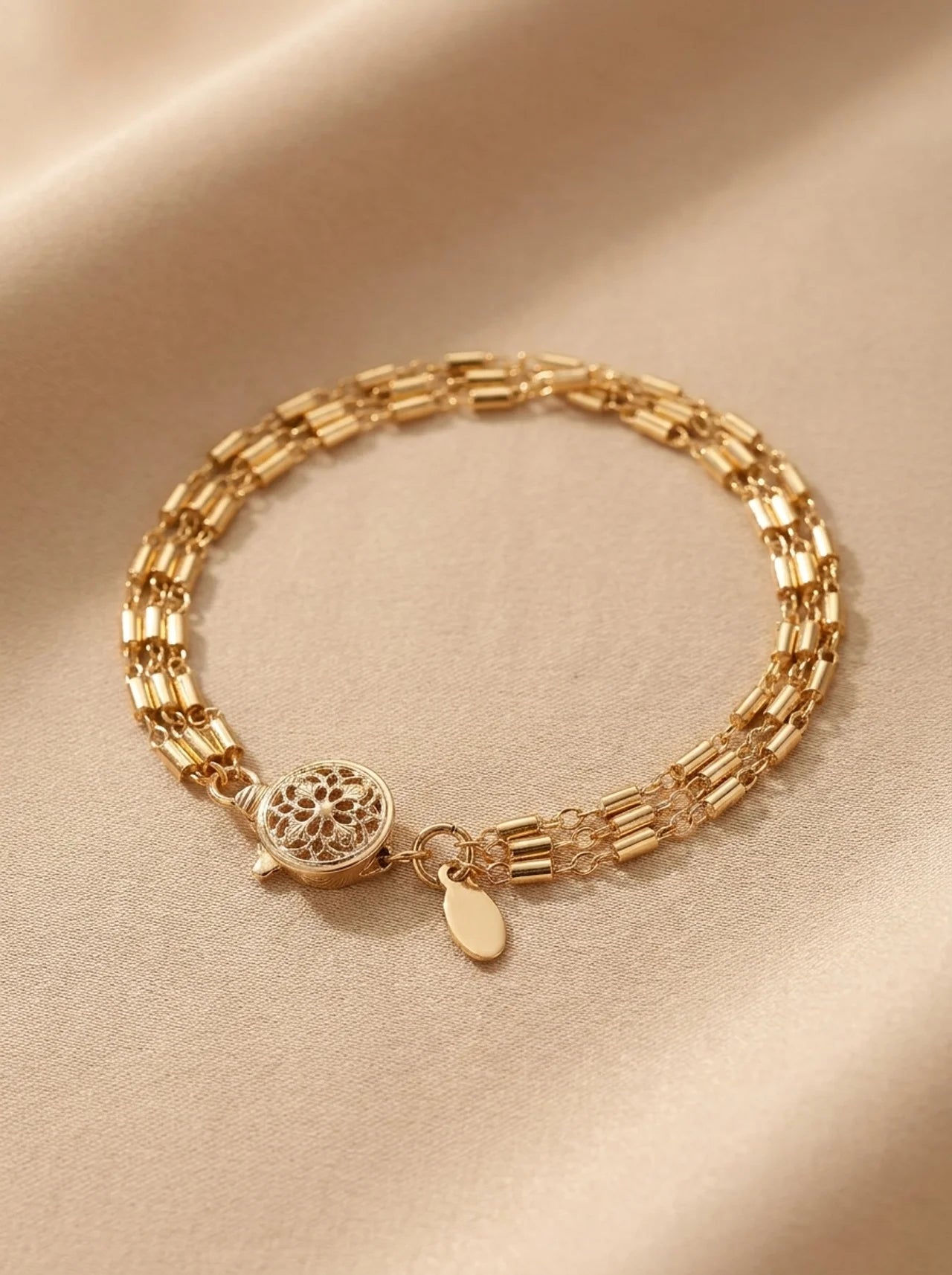 Golden Harmony Layered Bracelet