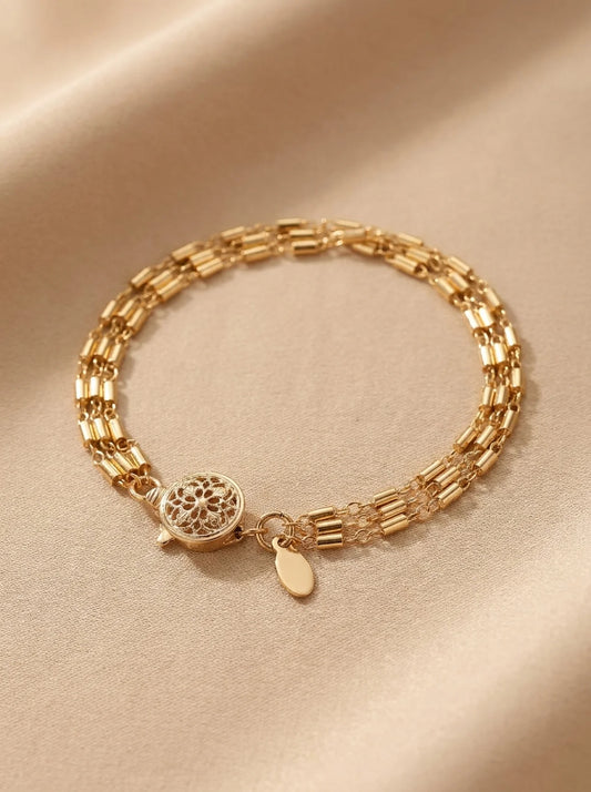 Golden Harmony Layered Bracelet
