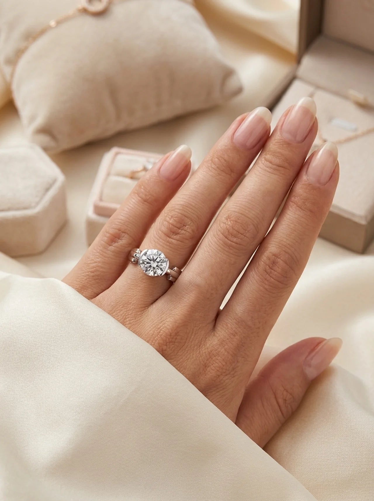 Lumière Solitaire Ring
