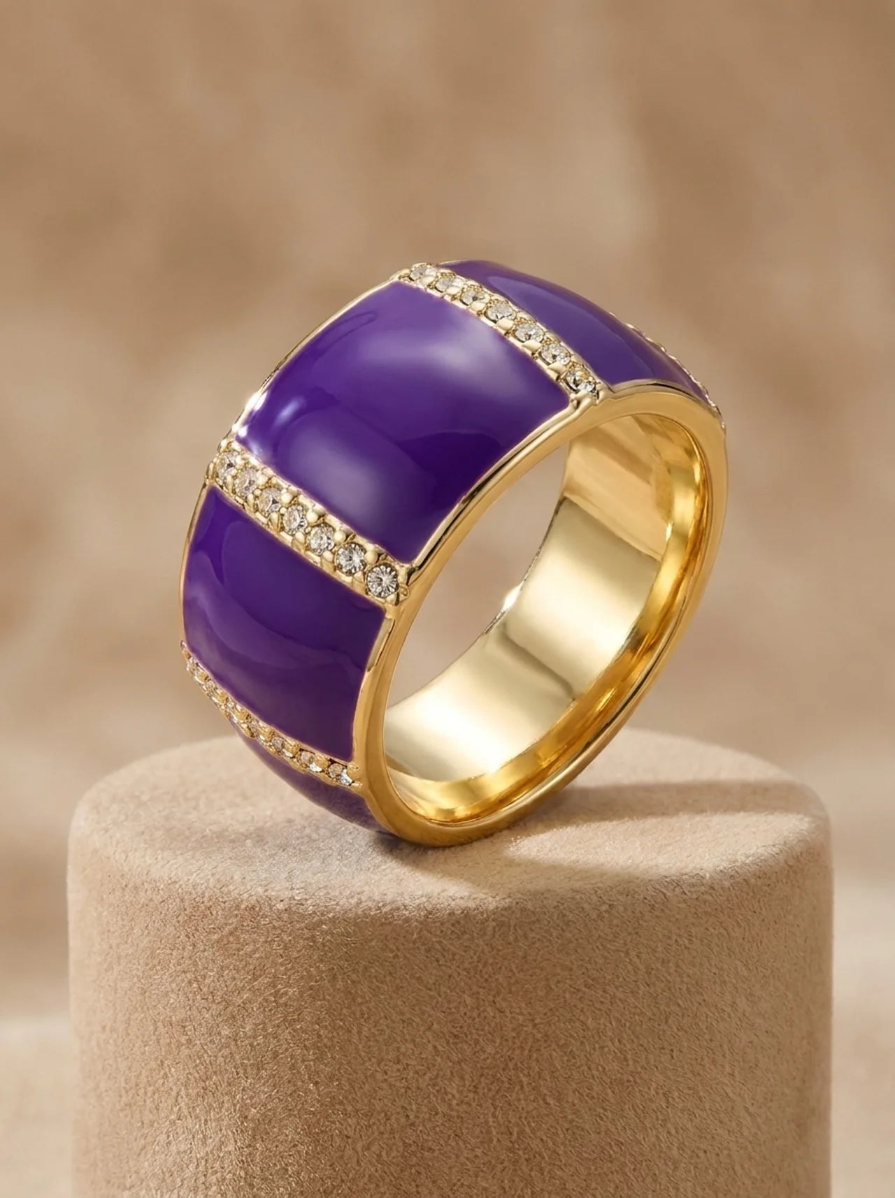 Amethyst Radiance Ring